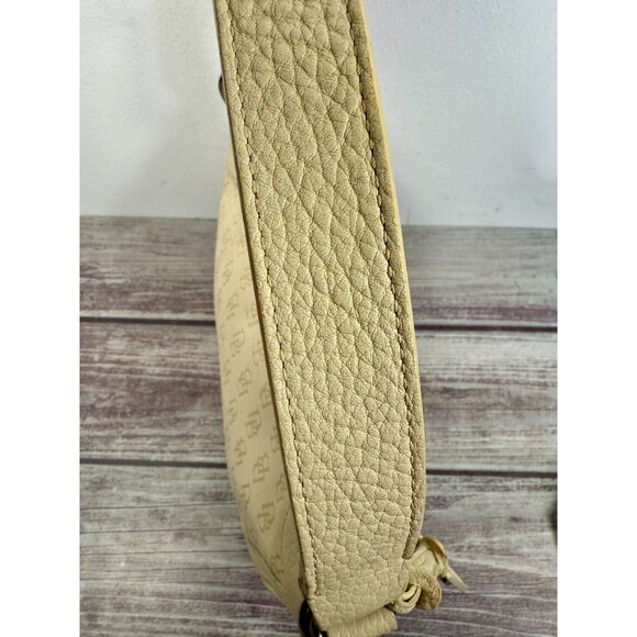 Dooney & Bourke handbag Beige Shoulder bagLeather & Signature Logo Fabric Hobo - Picture 10 of 16